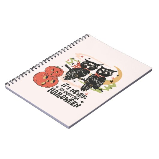 ハロウィーンの時間が早すぎることはない ノートブック (左側)