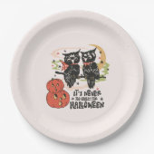 ハロウィーンの時間が早すぎることはない ペーパープレート (正面)