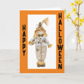 ハロウィーンの時間と楽しい時間 カード (黄色い花)