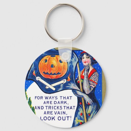 ハロウィーンの時間を見るフォールン キーホルダー (正面)
