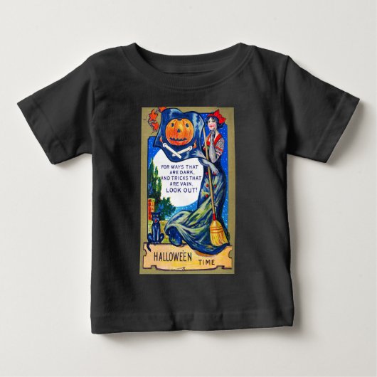 ハロウィーンの時間を見るフォールン ベビーTシャツ (正面)