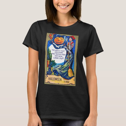 ハロウィーンの時間を見るフォールン Tシャツ (正面)