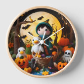 ハロウィーンの時間 壁時計 (正面)