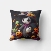 ハロウィーンの時間（彼女のために） クッション (裏面)