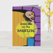 ハロウィーンの暗側 カード (黄色い花)