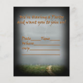 ハロウィーンの暗幽霊のよく出る面 チラシ (裏面)