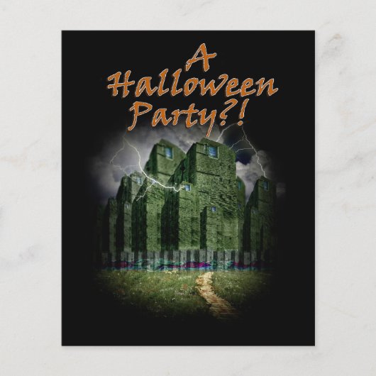 ハロウィーンの暗幽霊のよく出る面 チラシ (正面)