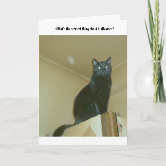 ハロウィーンの最も怖いもの カード (正面)