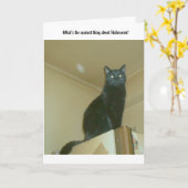 ハロウィーンの最も怖いもの カード (黄色い花)