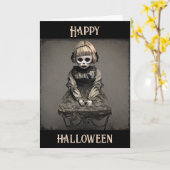 ハロウィーンの最も楽しい時期だ カード (黄色い花)