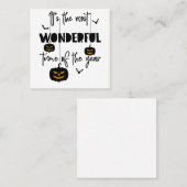 ハロウィーンの最も素晴らしい時期だ スクエア名刺 (正面/裏面)