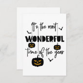 ハロウィーンの最も素晴らしい時期だ 出欠カード (正面/裏面)