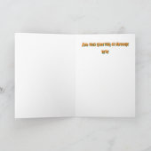 ハロウィーンの最後の訪問者に「トリックまたは治療」 カード (内部)