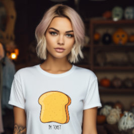 ハロウィーンの朝食デュオカップル私はトーストおもしろいー Tシャツ