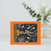 ハロウィーンの木 ポストカード (スタンド正面)