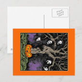 ハロウィーンの木 ポストカード (正面/裏面)