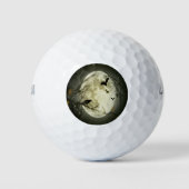 ハロウィーンの森,こうもり,風景 ゴルフボール (正面)