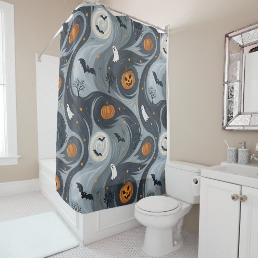 ハロウィーンの死の夜 シャワーカーテン (インサイチュ)