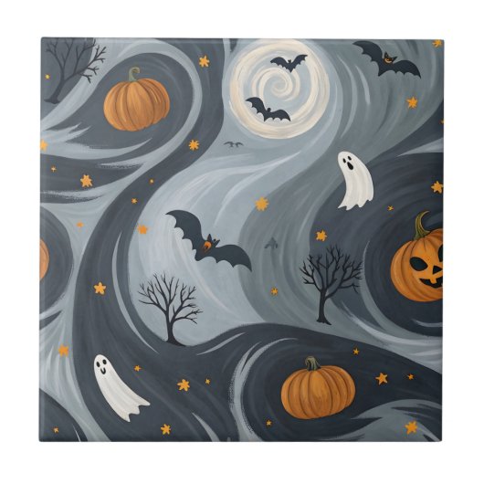 ハロウィーンの死の夜 タイル (正面)