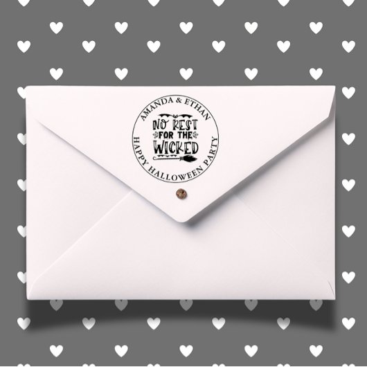 ハロウィーンの残りの悪いテーマ セルフインキングスタンプ