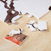 ハロウィーンの水の色幽霊のよく出る：家のパターン。 ジグソーパズル (側面)