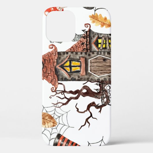 ハロウィーンの水の色幽霊のよく出る：家のパターン。 Case-Mate iPhoneケース (裏面)