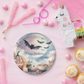 ハロウィーンの水彩画 ペーパープレート (パーティー)