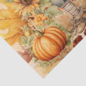 ハロウィーンの水彩葉とかかしのデコページ 薄葉紙 (詳細)