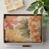 ハロウィーンの水彩葉とかかしのデコページ 薄葉紙 (ギフト)