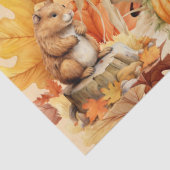 ハロウィーンの水彩葉とかかしのデコページ 薄葉紙 (詳細)