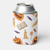 ハロウィーンの水彩:季節柄 缶クーラー (缶裏面)