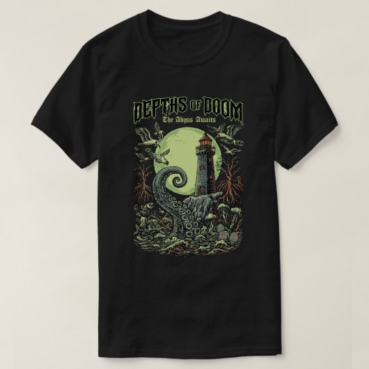 ハロウィーンの深淵なる地獄 Tシャツ (デザイン正面)