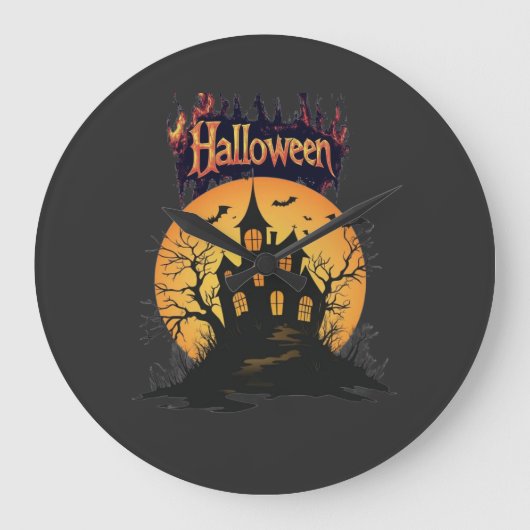 ハロウィーンの混乱 / スプーキーシーズン ラージ壁時計 (正面)