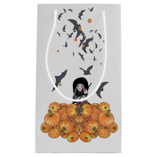 ハロウィーンの準備ができて！ スモールペーパーバッグ (正面)