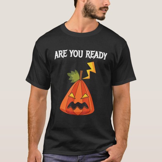 ハロウィーンの準備は? Tシャツ (正面)