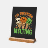 ハロウィーンの溶けるアイス アクリルサイン (傾斜)