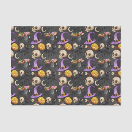 ハロウィーンの物事パターン 薄葉紙 (正面)