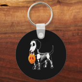 ハロウィーンの犬の衣装 キーホルダー (正面)