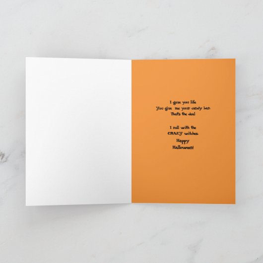 ハロウィーンの狂気 カード (内部)