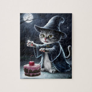 ハロウィーンの猫。 ジグソーパズル
