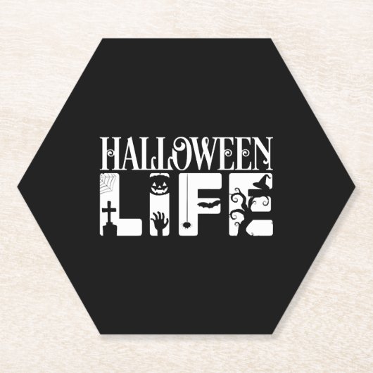 ハロウィーンの生活 ペーパーコースター (正面)