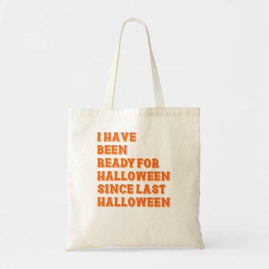 ハロウィーンの用意ができた トートバッグ (正面)