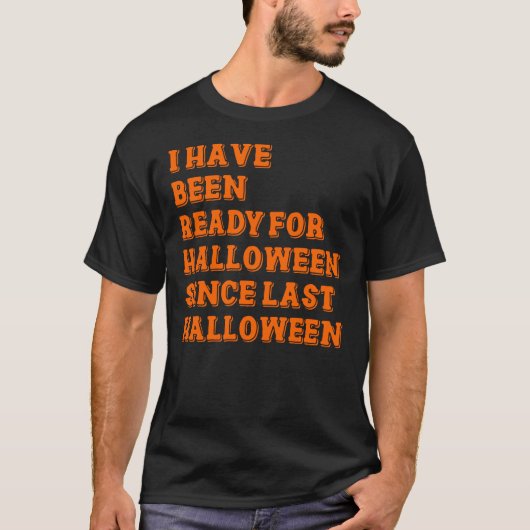 ハロウィーンの用意ができた Tシャツ (正面)