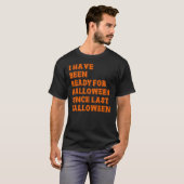 ハロウィーンの用意ができた Tシャツ (正面フル)