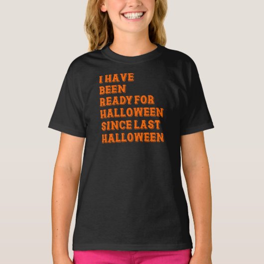 ハロウィーンの用意ができた Tシャツ (正面)