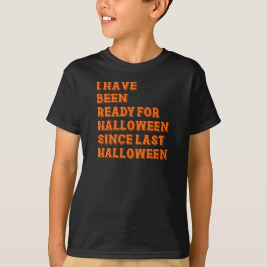 ハロウィーンの用意ができた Tシャツ (正面)