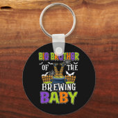 ハロウィーンの男性女性による醸造の兄 キーホルダー (正面)