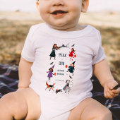 ハロウィーンの白い子供の衣装パレード ベビーボディスーツ