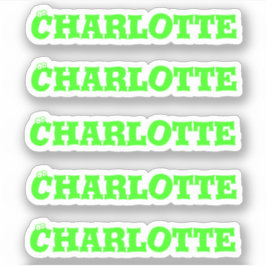 ハロウィーンの目 |ネオングリーン名ステッカー シール