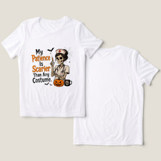 ハロウィーンの看護師のコスチュームジョークTシャツ トライブレンドＴシャツ